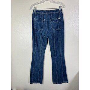 Milk It Mid Rise Flare Denim Blue Jeans Women Size 26 Y2K 90s Western festival